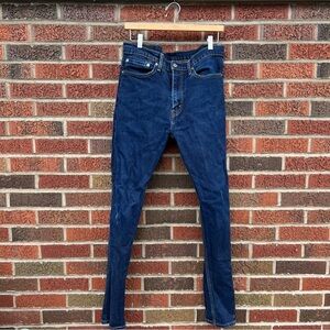 Levi’s Dark Navy Blue Denim Straight Leg Jeans